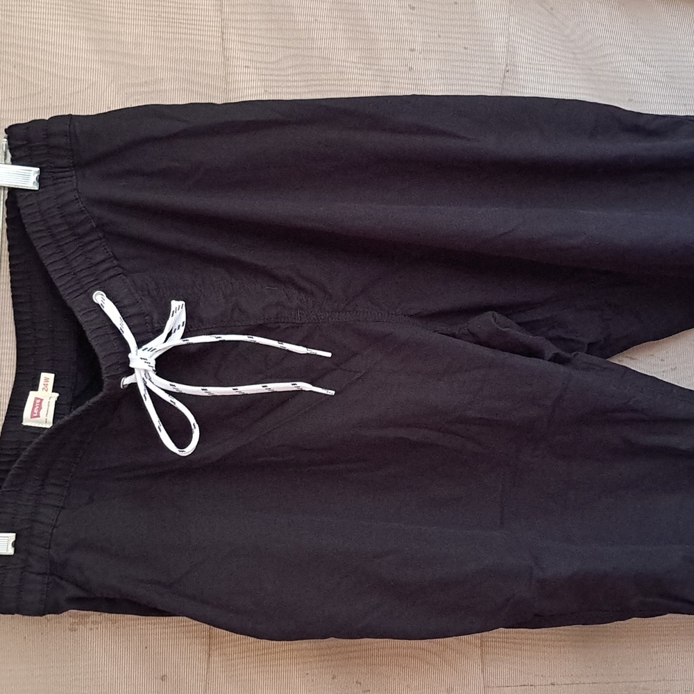 Levi's,  Blk elastic ankle casual pants Plus size 24